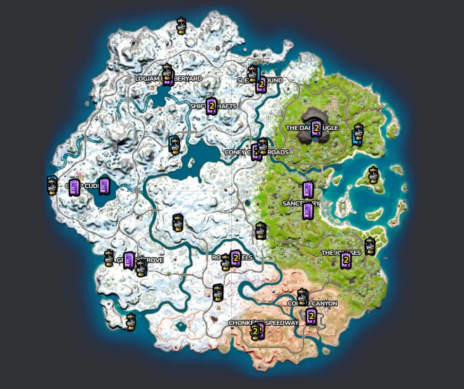 fortnite mapa bancos