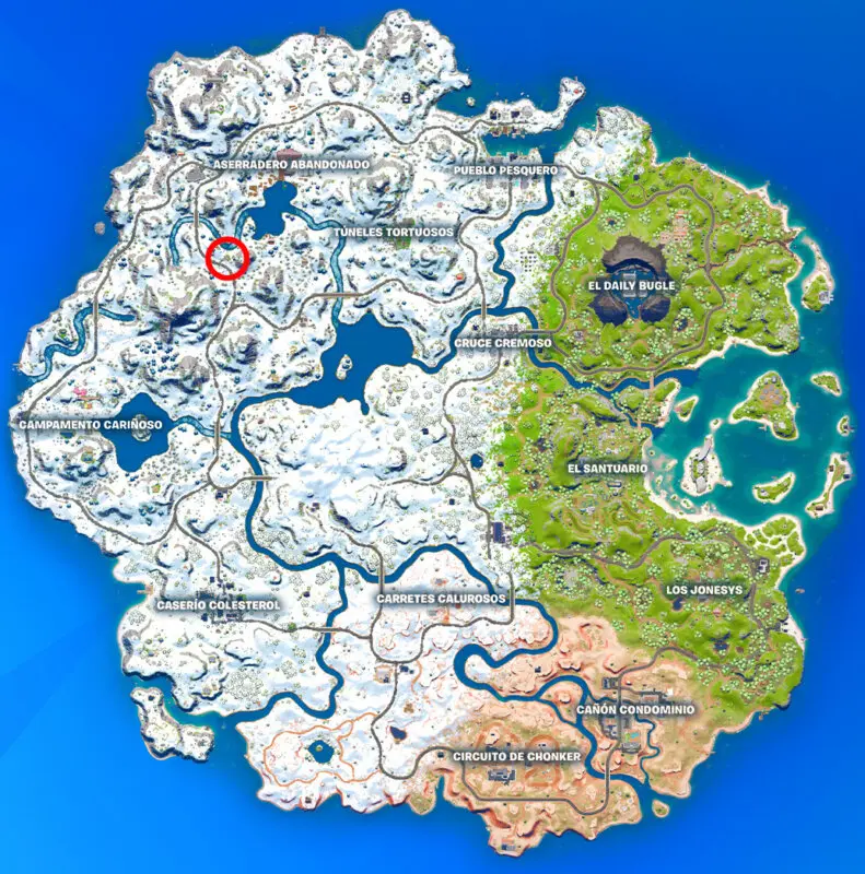 fortnite mapa llama