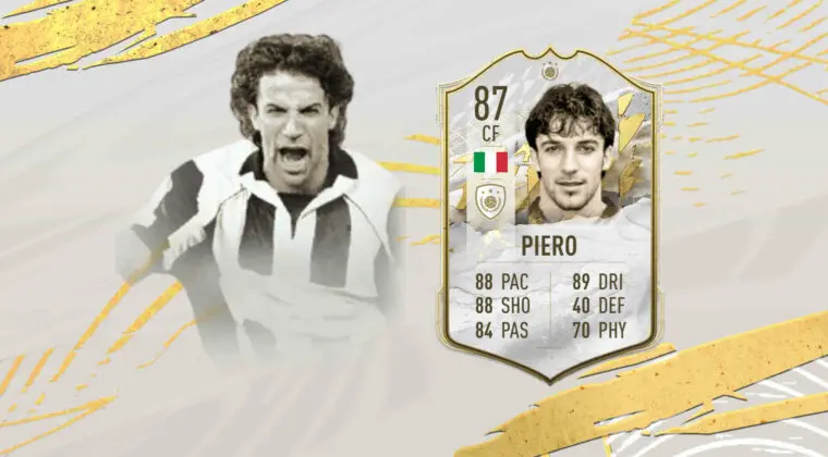 Imagen de FIFA 22 Icon Swaps: review de Alessandro Del Piero Baby. ¿Atacante de primer nivel?
