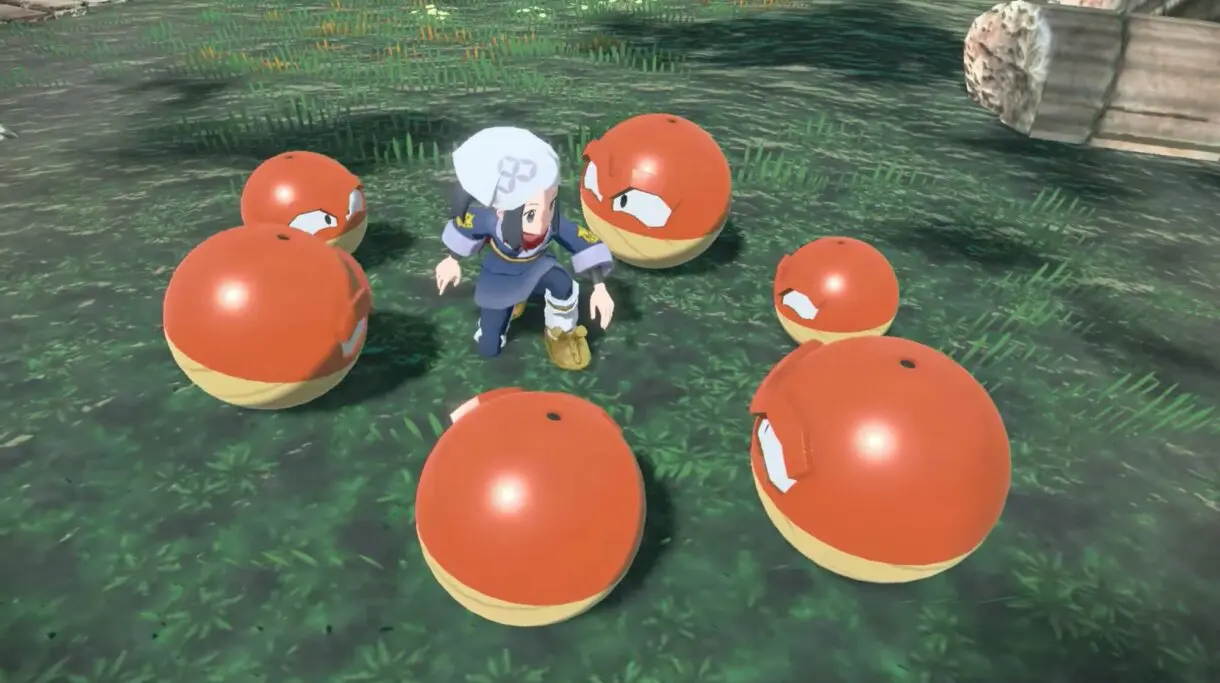 Leyendas Pokemon Arceus Voltorb de Hisui tamaños