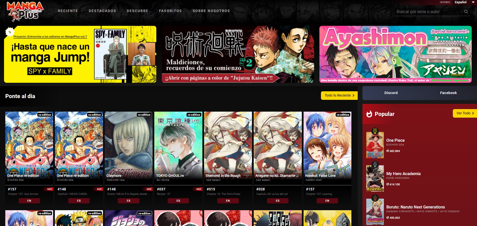 Manga Plus Podria Desbloquear Pronto Muchos Capitulos Antiguos De Manga