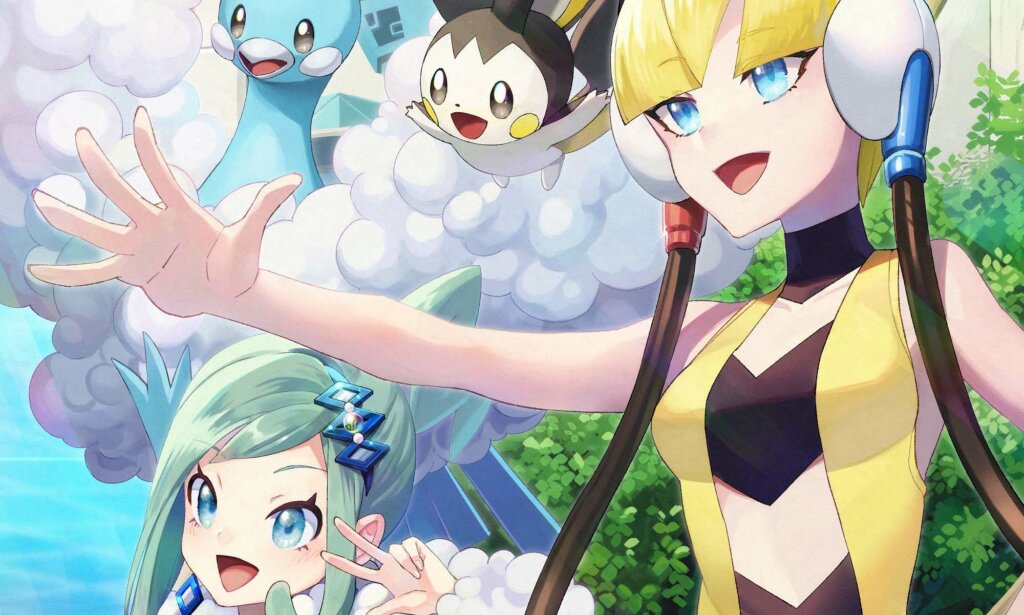 Pokemon Masters EX arte Camila Ariana portada