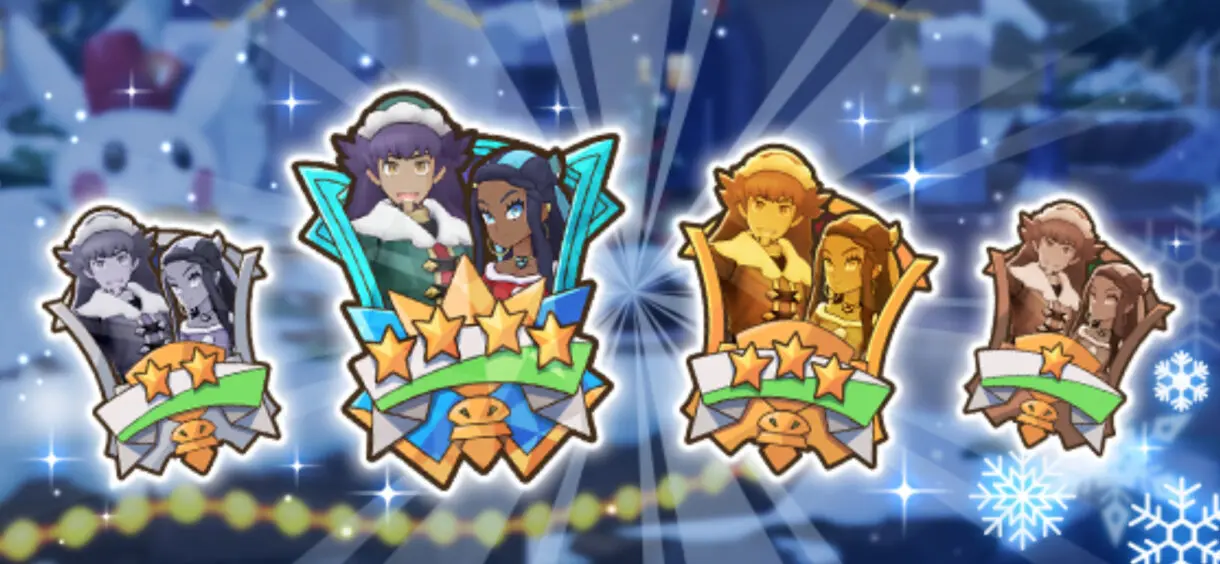 Pokemon Masters EX emblemas Navidad 2021
