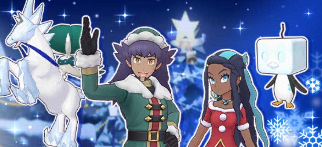 Pokemon Masters EX evento de Navidad 2021 Lionel Cathy