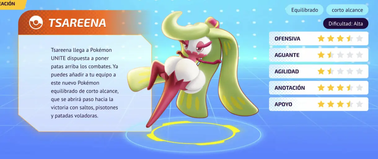 Pokemon UNITE Tsareena