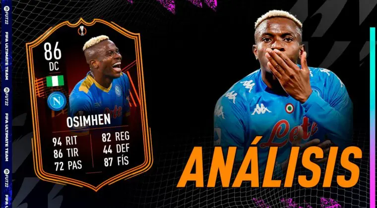 Imagen de FIFA 22: análisis de Osimhen TOTGS gratuito. ¿Delantero de nivel y gran revulsivo?