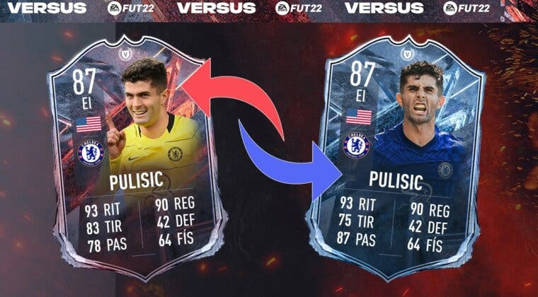 Imagen de FIFA 22: ¿Merece la pena Christian Pulisic FUT Versus? ¿Qué versión elijo? + Solución del SBC