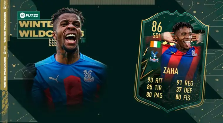 Imagen de FIFA 22: ¿Merece la pena Wilfried Zaha Winter Wildcards? + Solución del SBC