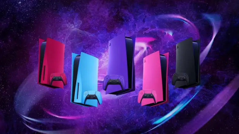 ps5 carcasas placas de colores