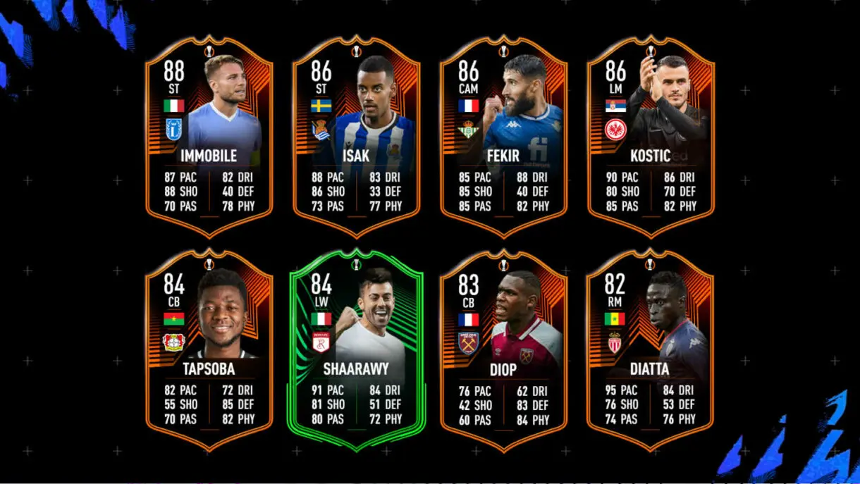 FIFA 22: a la espera de dos cartas, estos son los RTTK de Europa League y Conference League que suben sus estadísticas un upgrade