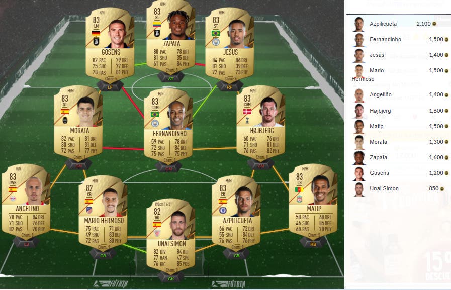 FIFA 22 Ultimate Team Mejora 83+