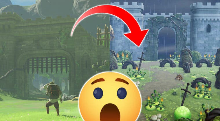 Imagen de Animal Crossing: New Horizons: Un fan recrea a la perfección la Muralla de Hartelia de Zelda BOTW