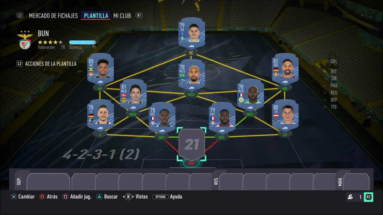 FIFA 21: equipo muy barato de la Bundesliga para empezar Ultimate Team