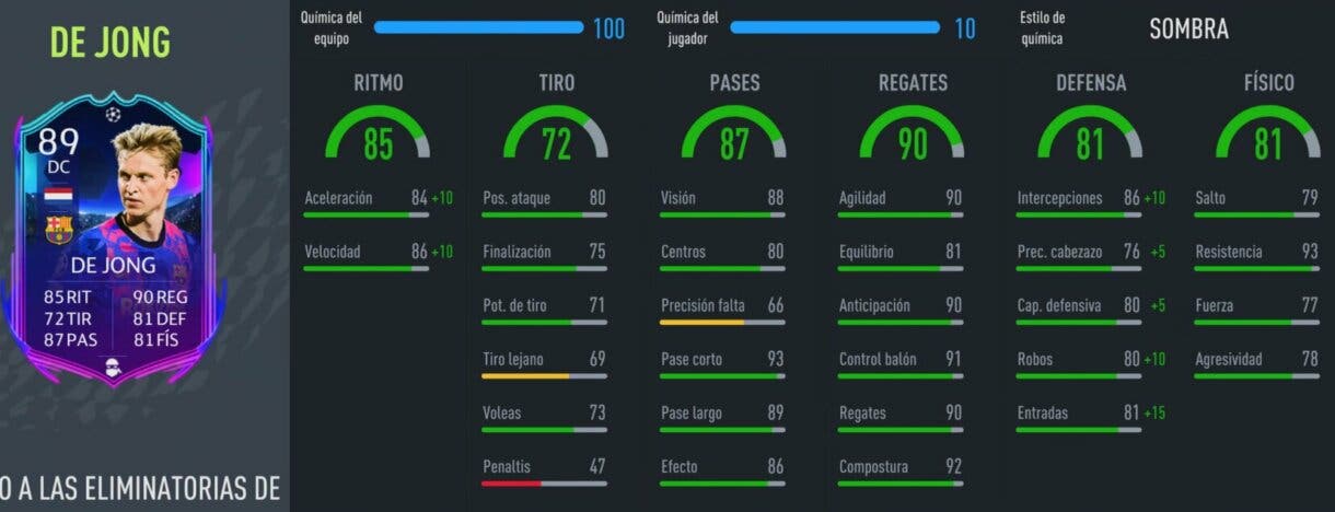 FIFA 22: ¿Qué mediocentro de la Liga Santander es mejor? ¿De Jong RTTK o Valverde FUT Versus? Ultimate Team stats in game de De Jong