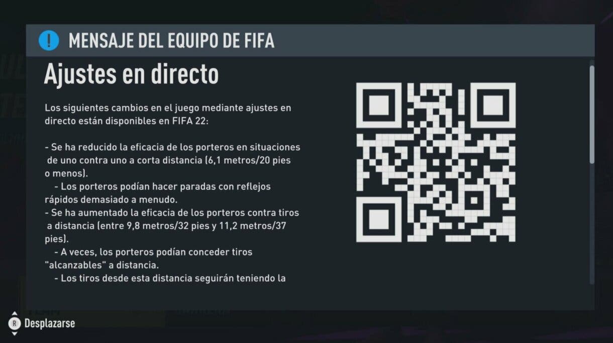 FIFA 22: EA Sports vuelve a actualizar el juego para hacer cambios en los tiros