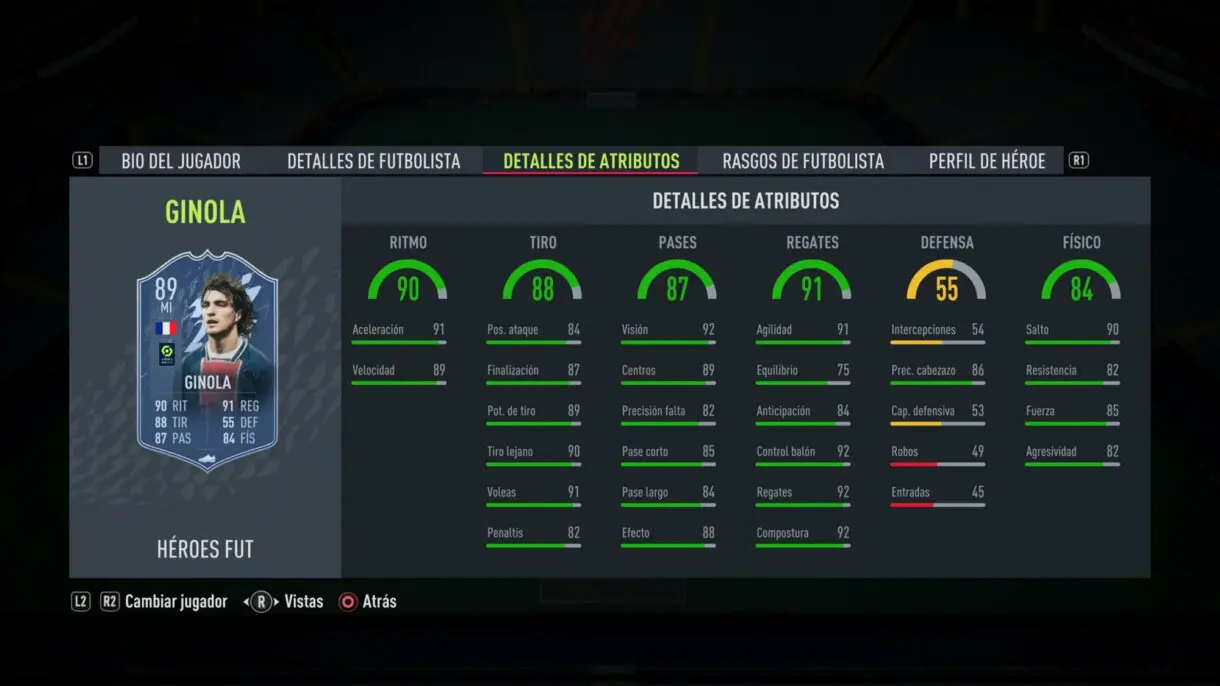 FIFA 22: lista completa de FUT Heroes + stats reveladas Ultimate Team stats in game oficiales de Ginola