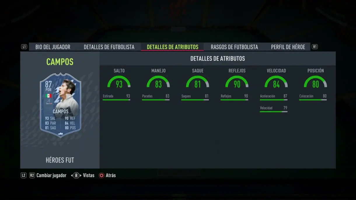 FIFA 22: lista completa de FUT Heroes + stats reveladas Ultimate Team stats in game oficiales de Jorge Campos