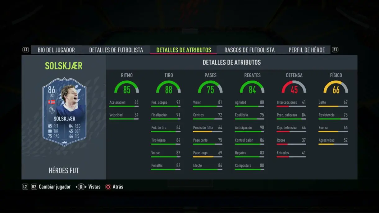 FIFA 22: lista completa de FUT Heroes + stats reveladas Ultimate Team stats in game oficiales de Solskjaer