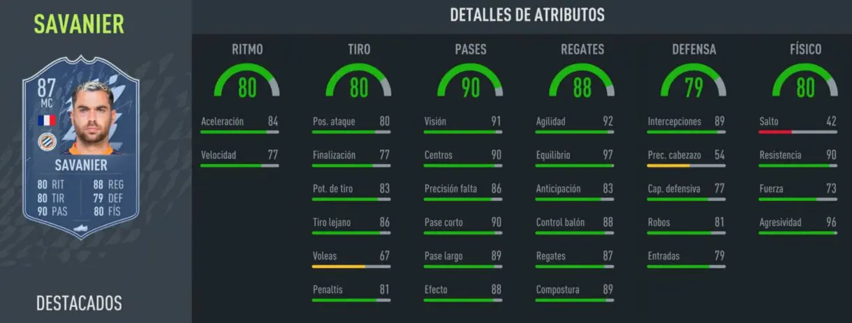 FIFA 22: más cartas Headliners llegan a Ultimate Team y estos son sus atributos Ultimate Team stats in game Savanier