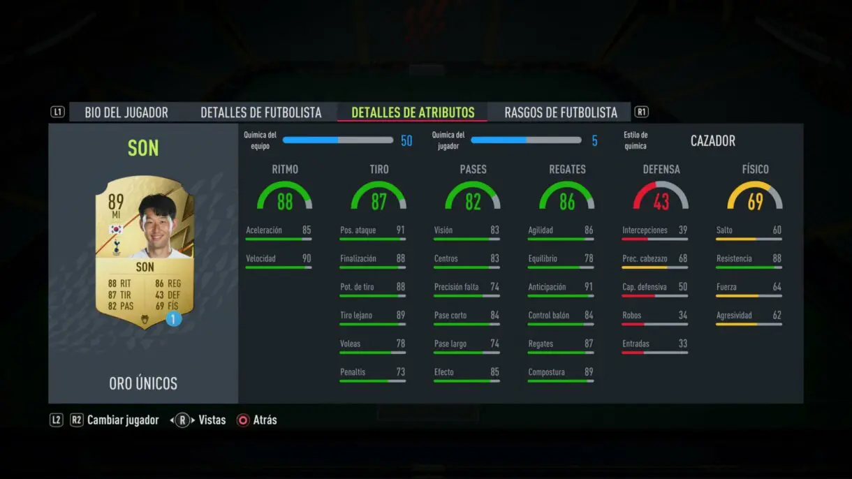 FIFA 22 medias: ¿Uno de los mejores atacantes de Ultimate Team? Heung Min Son revela su carta oficial stats in game
