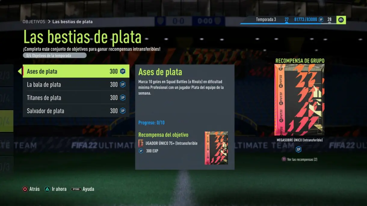 FIFA 22: disponible un nuevo sobre gratuito que en la tienda costaría 55.000 monedas Ultimate Team objetivos "Las bestias de plata"