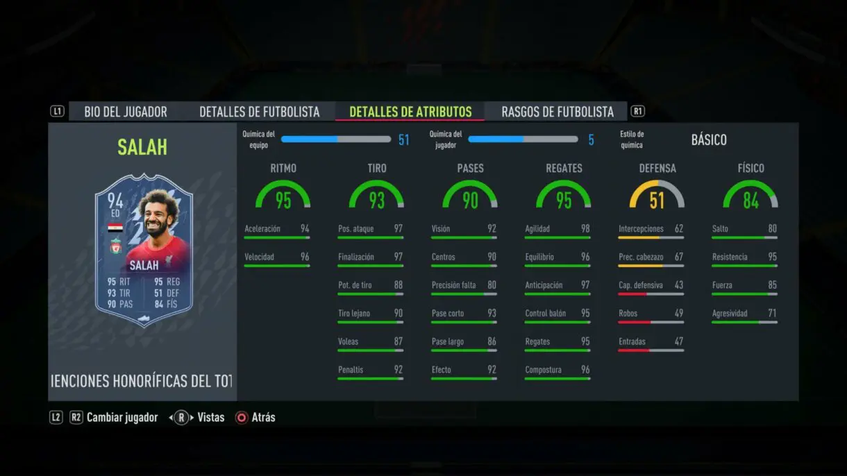 FIFA 22: Quince TOTY Mención Honorífica aparecen en sobres y estos son sus números Ultimate Team stats in game Salah