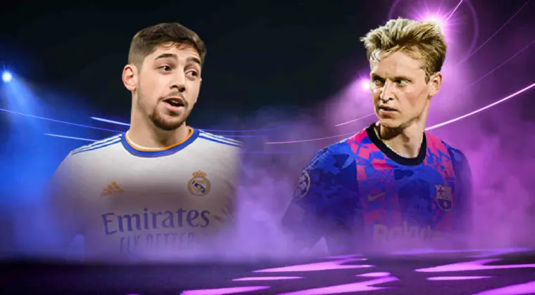 Imagen de FIFA 22: ¿Qué mediocentro de la Liga Santander es mejor? ¿De Jong RTTK o Valverde FUT Versus?