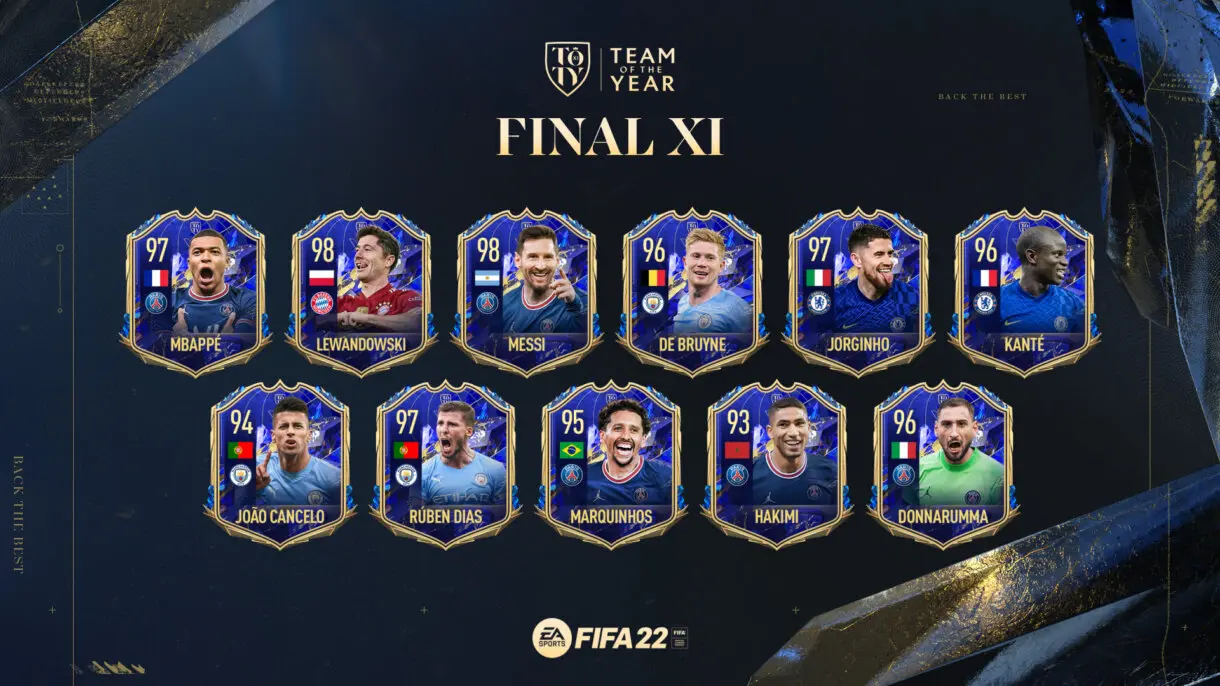 Once TOTY completo FIFA 22 Ultimate Team