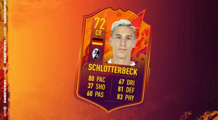 Imagen de FIFA 22: esta es la sorprendente nueva carta Headliners gratuita de plata (Schlotterbeck)