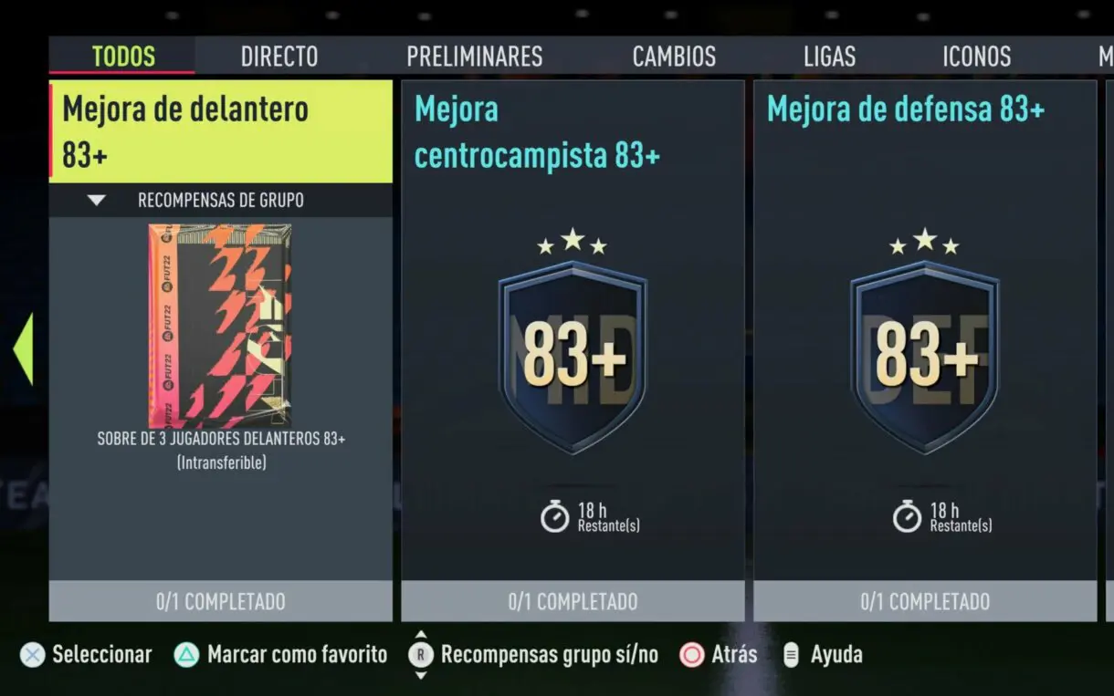 FIFA 22: estos serían algunos de los SBC´s de sobre y player picks que llegarían próximamente Ultimate Team ejemplo de los +83