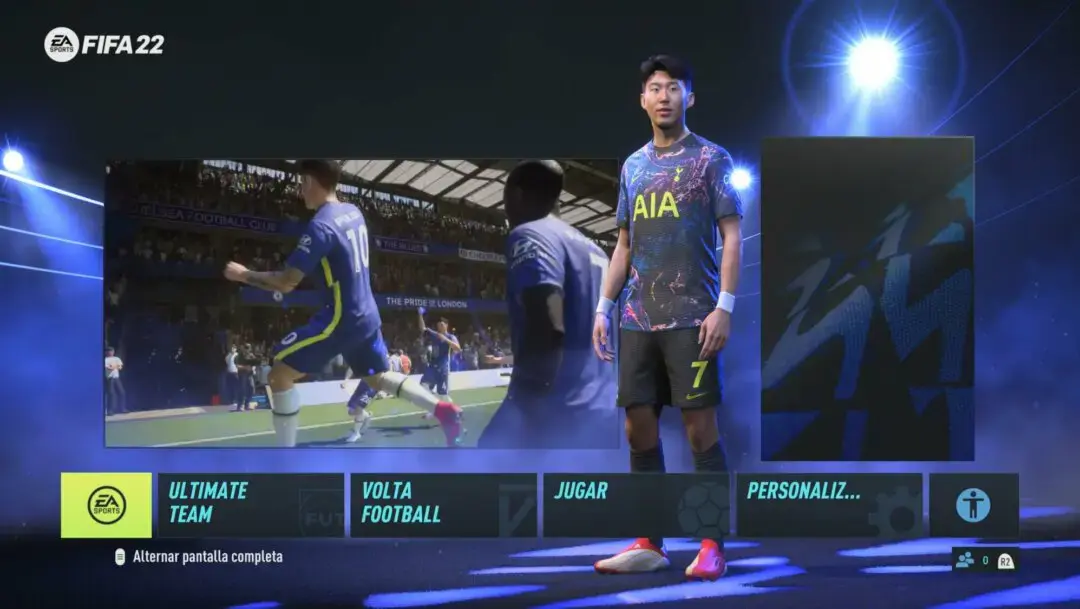 Menú general FIFA 22 Ultimate Team