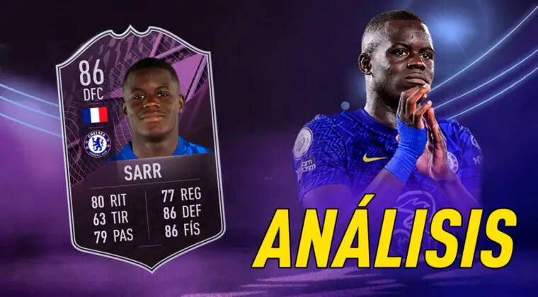 Imagen de FIFA 22: análisis de Sarr Jugador de Liga gratuito. ¿Un central competitivo?