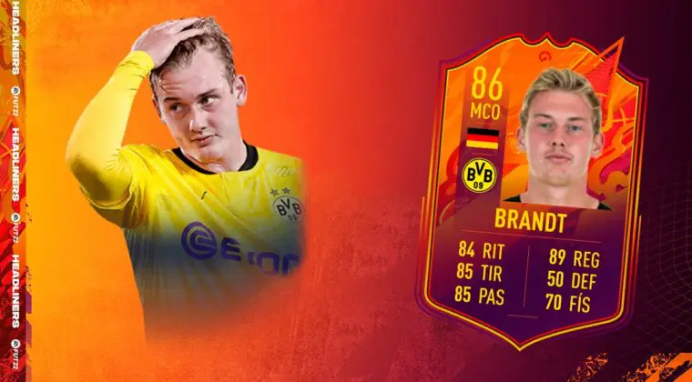 Imagen de FIFA 22: ¿Merece la pena Julian Brandt Headliners? + Solución del SBC