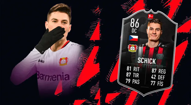 Imagen de FIFA 22: ¿Merece la pena Patrik Schick POTM de la Bundesliga? + Solución del SBC