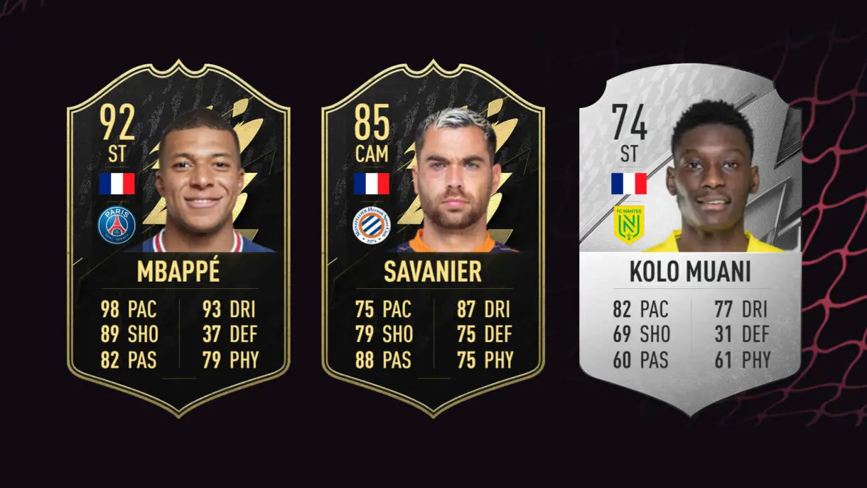 FIFA 22: el próximo POTM de la Ligue 1 podría ser bastante competitivo Ultimate Team Kylian Mbappé Téji Savanier y Randal Kolo Muani
