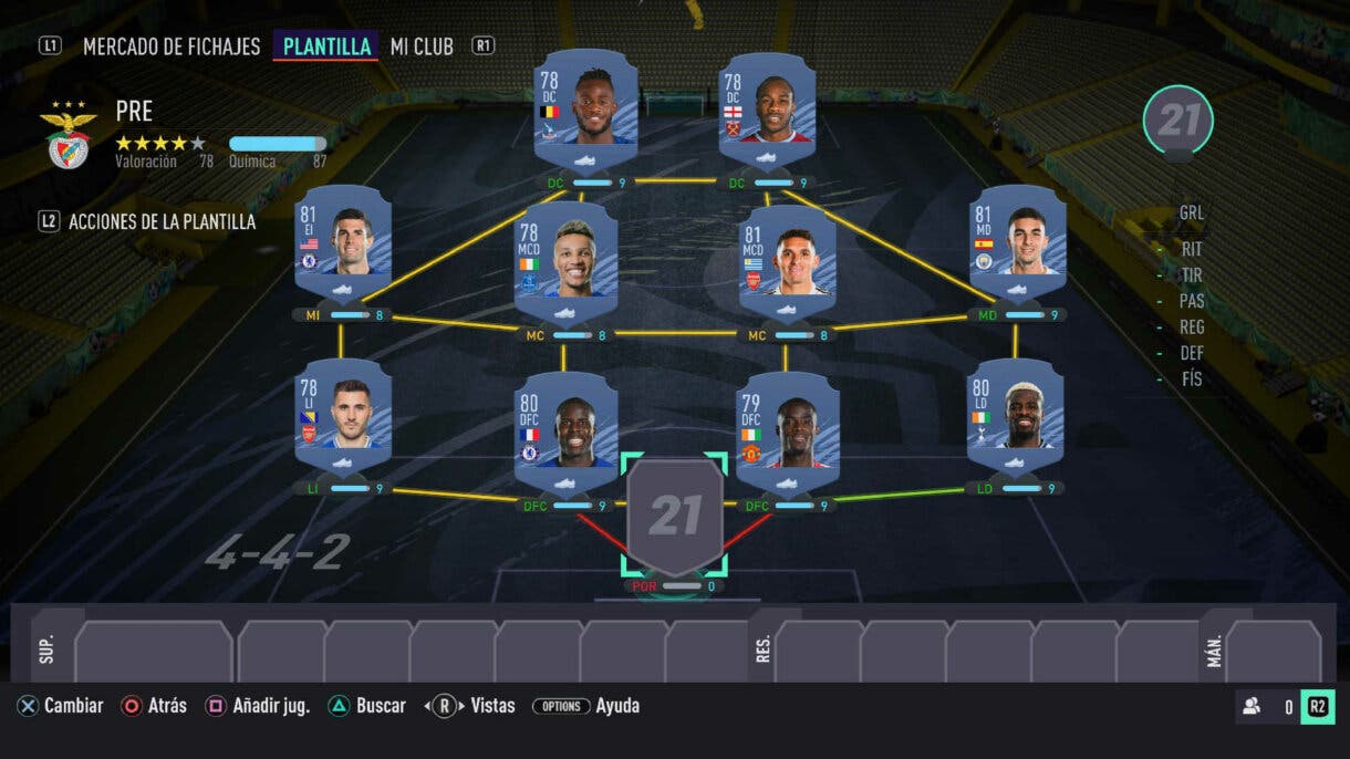 FIFA 21: equipo muy barato de la Premier League para empezar Ultimate Team plantilla