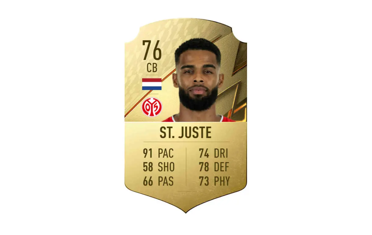 FIFA 22: ¡91 de ritmo! La impresionante velocidad que tiene este central con solo 76 de media (Jeremiah St. Juste) carta oro