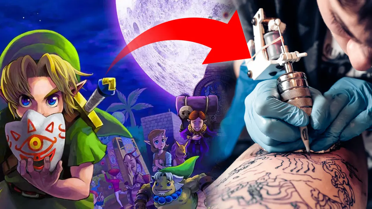 the legend of zelda: majora's mask tattoo