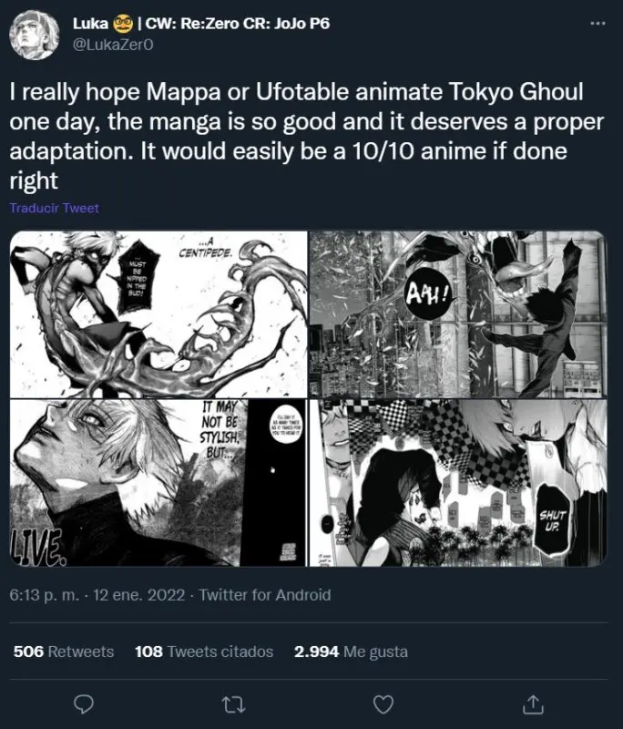 tokyo ghoul tuit