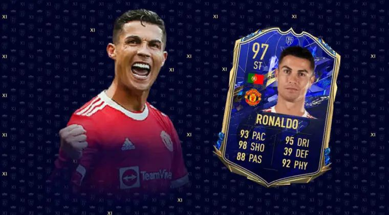 Imagen de FIFA 22: Cristiano Ronaldo es el TOTY número 12 y así puedes conseguirlo cedido