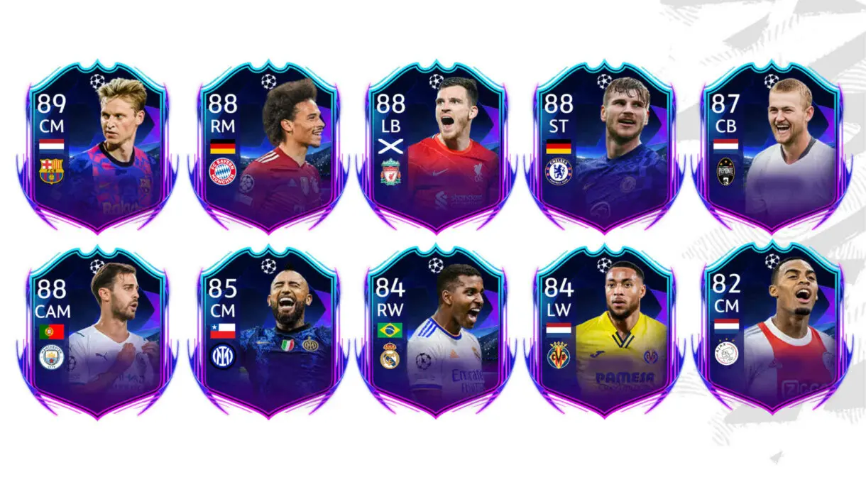Lista cartas RTTK con dos victorias FIFA 22 Ultimate Team