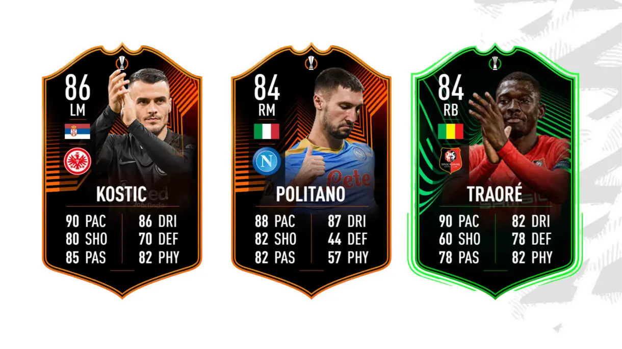 Cartas RTTK con dos victorias FIFA 22 Ultimate Team
