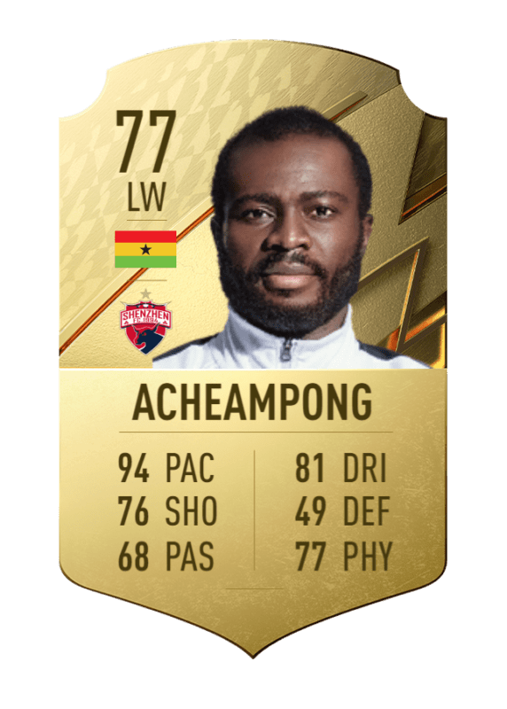 Carta Acheampong oro único FIFA 22 Ultimate Team