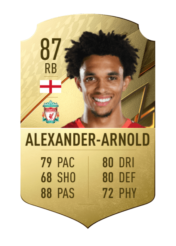 Carta Alexander-Arnold oro único FIFA 22 Ultimate Team