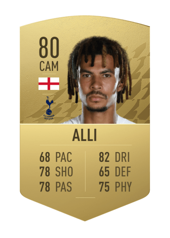 Carta oro no único Dele Alli FIFA 22 Ultimate Team