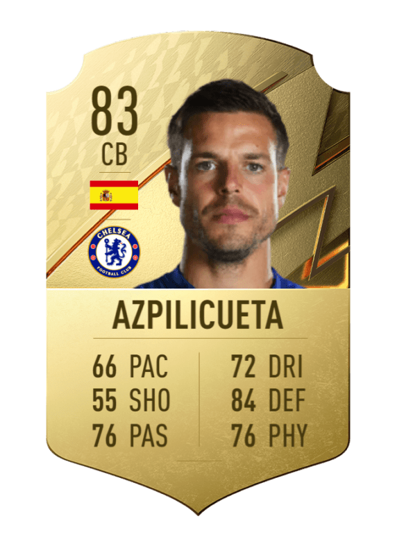 Carta Azpilicueta oro único FIFA 22 Ultimate Team