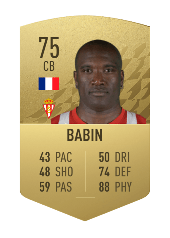 Carta Babin oro no único FIFA 22 Ultimate Team