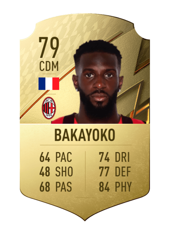 Carta Bakayoko oro único FIFA 22 Ultimate Team