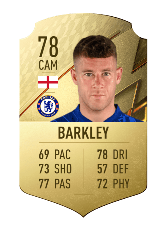 Carta Barkley oro único FIFA 22 Ultimate Team