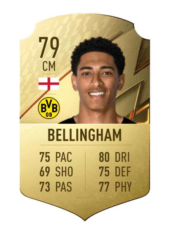Carta Bellingham oro único FIFA 22 Ultimate Team